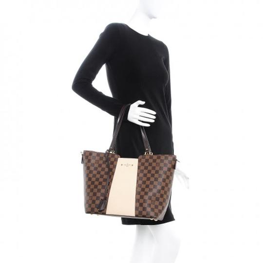 Louis Vuitton Jersey Creme Cream Damier Ébène Canvas Tote