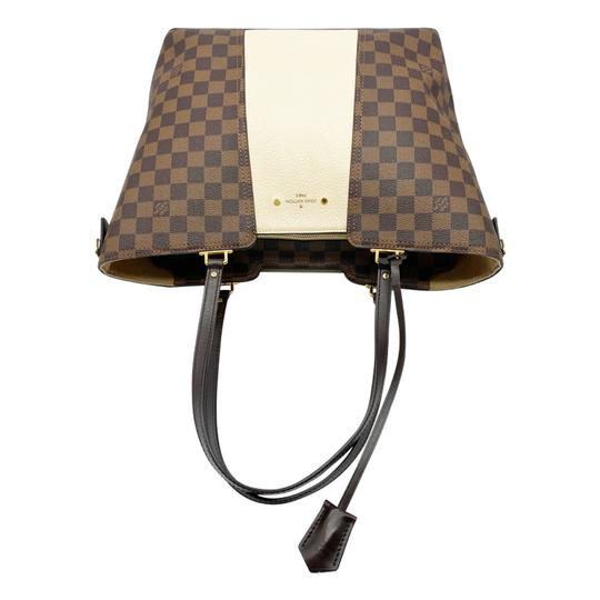 Louis Vuitton Jersey Creme Cream Damier Ébène Canvas Tote