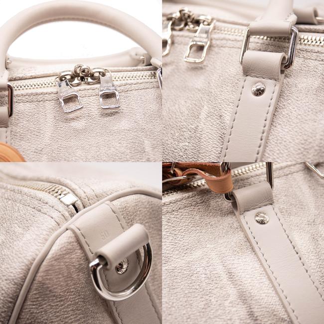 USED Louis Vuitton Keepall Bandouliere 50 Stone Grey Damier Salt Weekend/Travel Bag