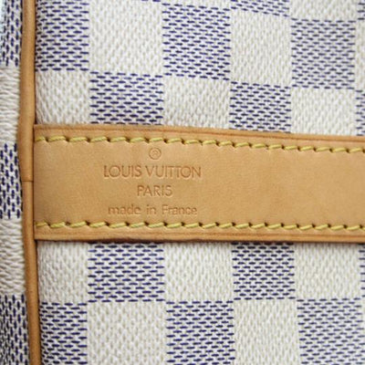 Louis Vuitton Keepall Damier Azur Bandouliere 55 White Canvas Weekend/Travel Bag