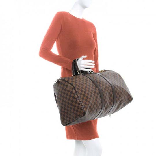 Louis Vuitton Keepall Duffle 50 Brown Damier Ebene Canvas Weekend/Travel Bag
