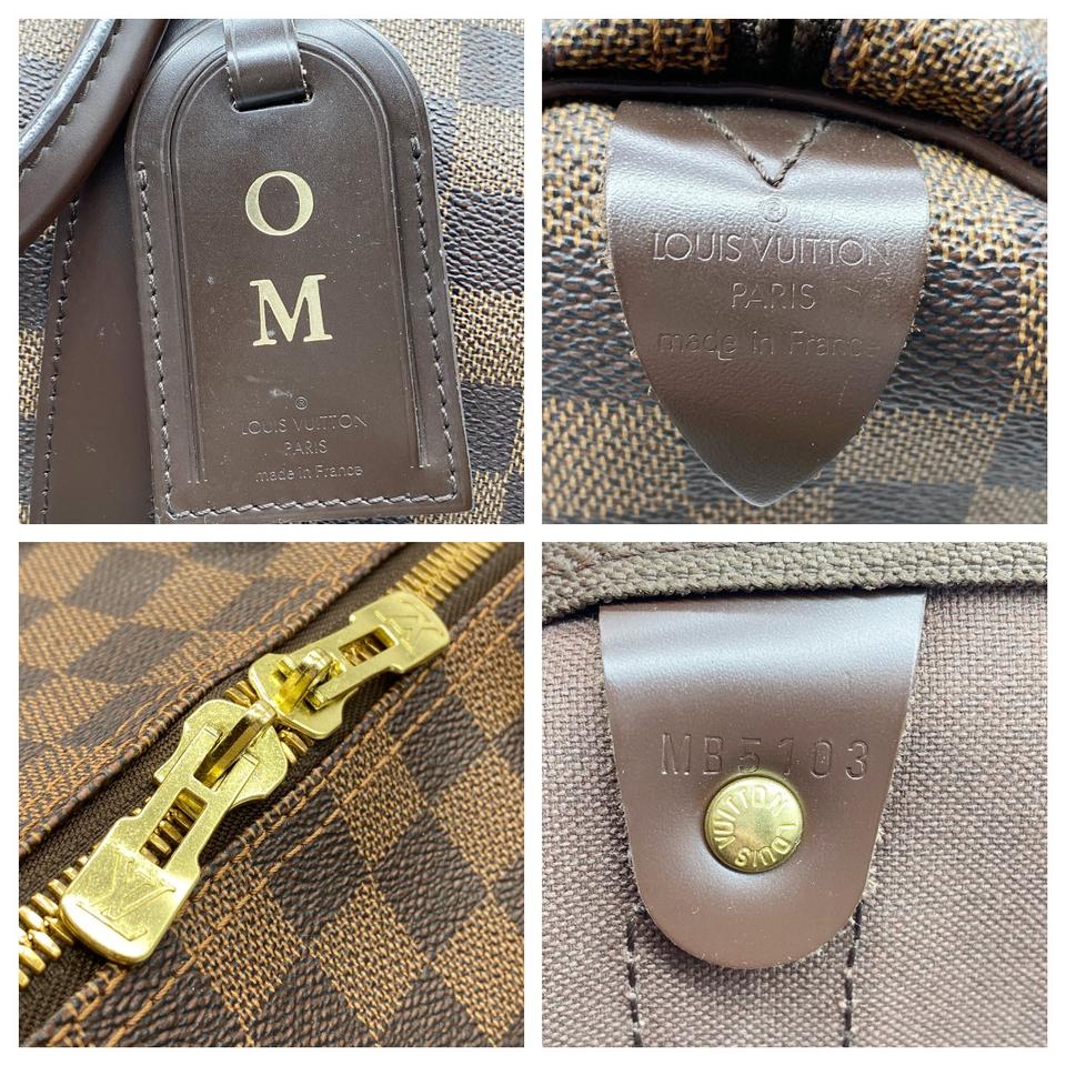 Louis Vuitton Keepall Duffle 50 Brown Damier Ebene Canvas Weekend/Travel Bag