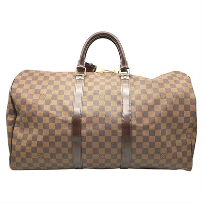 Louis Vuitton Keepall Duffle 50 Brown Damier Ebene Canvas Weekend/Travel Bag