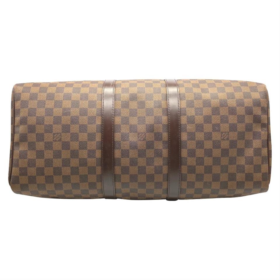 Louis Vuitton Keepall Duffle 50 Brown Damier Ebene Canvas Weekend/Travel Bag