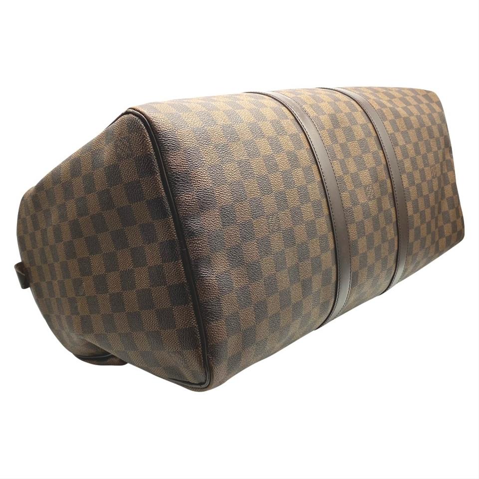 Louis Vuitton Keepall Duffle 50 Brown Damier Ebene Canvas Weekend/Travel Bag