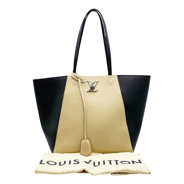 Louis Vuitton Neutrals Lockme II Top Handle Bag