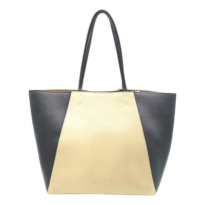 Louis Vuitton Cabas Lockme Black and Nude Vanille Beige Leather Tote