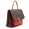 Louis Vuitton Marignan Brown Satchel Red Monogram Canvas Shoulder Bag