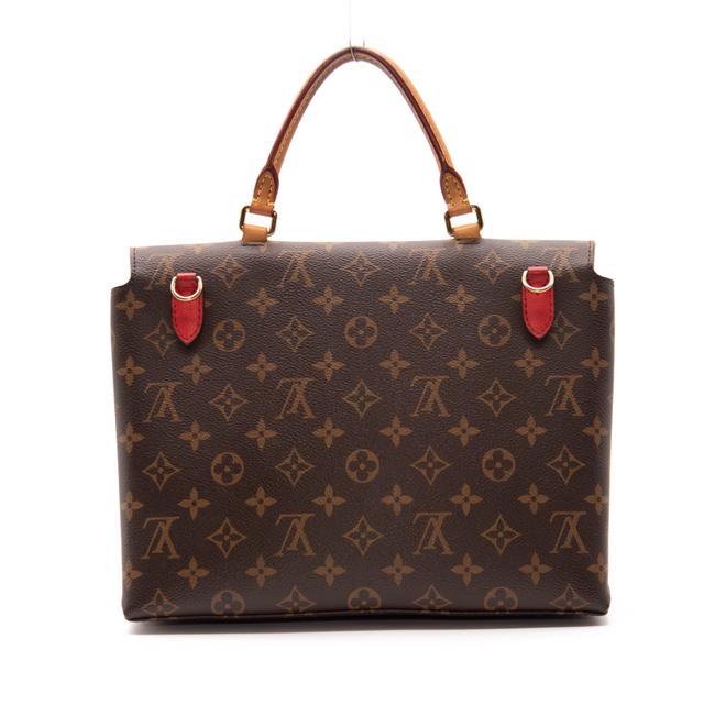 Louis Vuitton Eden Orient 2Way Tan Brown Red Monogram Canvas Shoulder Bag