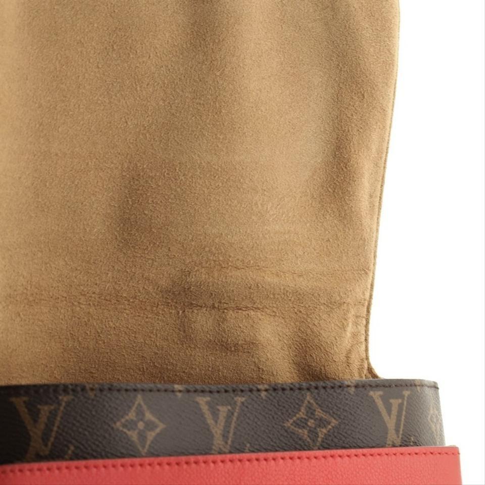 Louis Vuitton Marignan Handbag Monogram With Brown Red Canvas (Coated) Leather Cross Body Bag