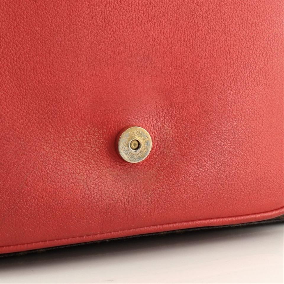 Louis Vuitton Marignan Handbag Monogram With Brown Red Canvas (Coated) Leather Cross Body Bag