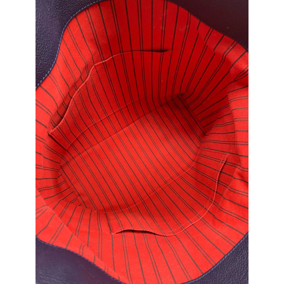 Louis Vuitton Melie Marine Rouge Blue Monogram Empreinte Leather Shoulder Bag