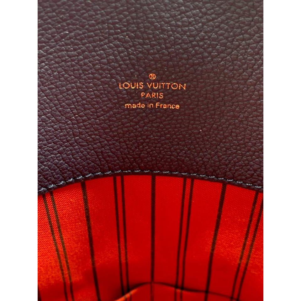 Louis Vuitton Melie Marine Rouge Blue Monogram Empreinte Leather