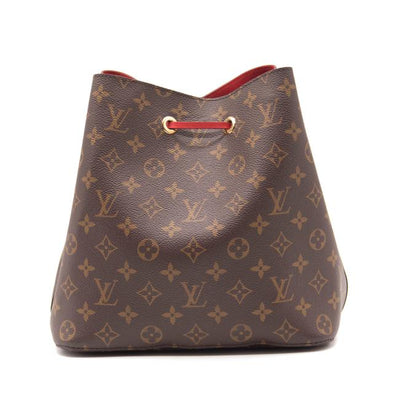 Louis Vuitton Monogram Neonoe Mm Coquelicot Red Coated Canvas Hobo Bag