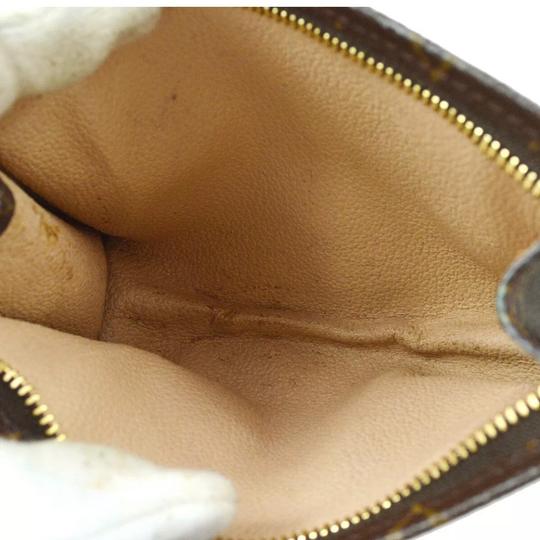 Louis Vuitton Monogram Toiletry 15 Brown Coated Canvas Clutch