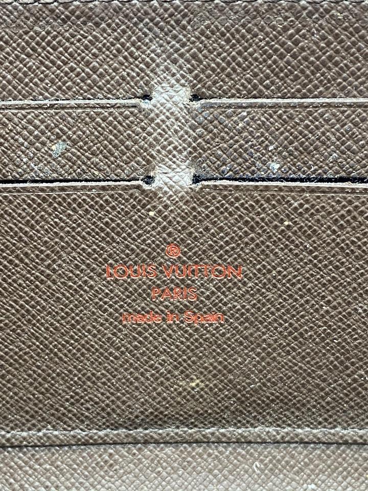 Louis Vuitton Monogram Zippy Damier Ebene Zip Around Wallet