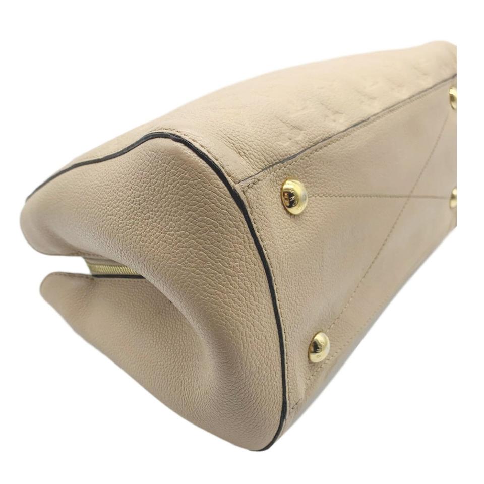 Louis Vuitton - Authenticated Montaigne Handbag - Leather Camel Plain for Women, Very Good Condition