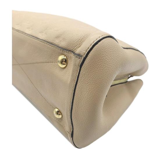 Louis Vuitton Montaigne Beige Monogram Empreinte Leather Shoulder Bag