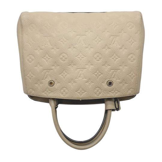 Louis Vuitton Montaigne Beige Monogram Empreinte Leather Shoulder Bag