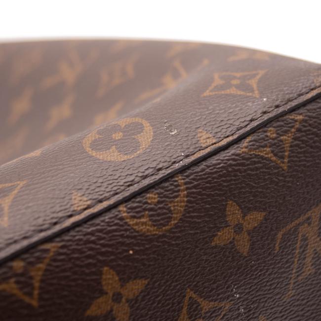 Louis Vuitton Neonoe Mm Rose Poudre Brown Monogram Canvas Shoulder Bag