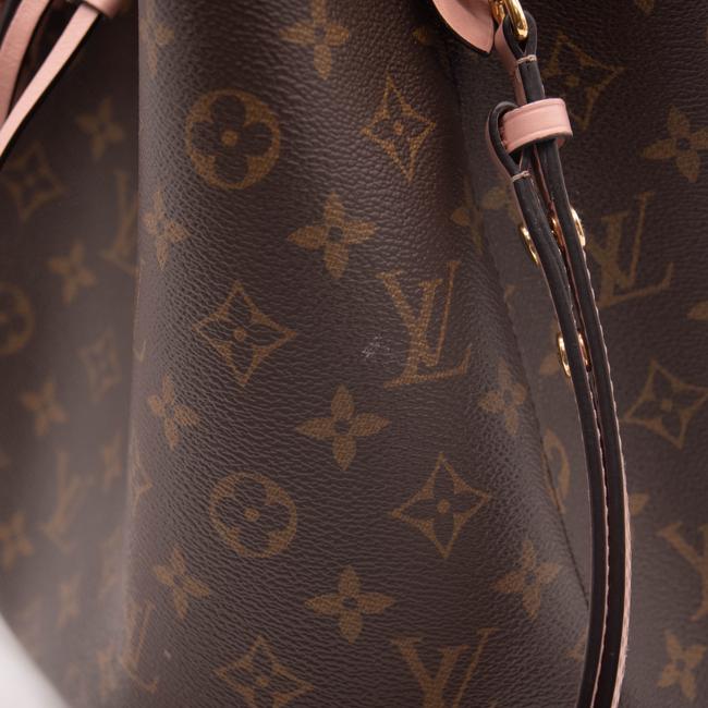 Louis Vuitton Neonoe Mm Rose Poudre Brown Monogram Canvas Shoulder Bag