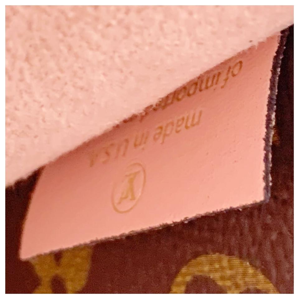 Louis Vuitton Neonoe Rose Poudre Brown Monogram Canvas Shoulder Bag