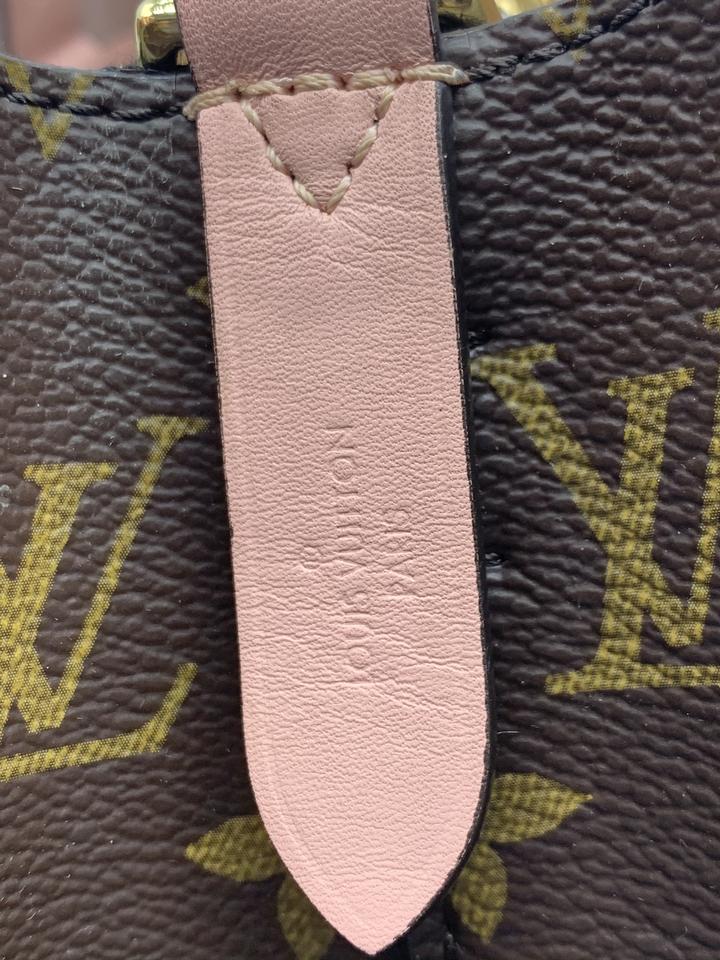 Louis Vuitton Neonoe Rose Poudre Brown Monogram Canvas Shoulder Bag