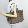 Louis Vuitton Neverfull Bag Damier Ebene Mm N51105 Brown Canvas Tote