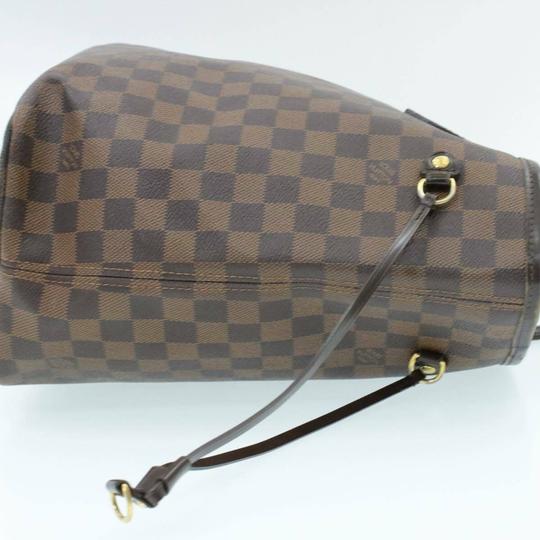 Louis Vuitton Neverfull Bag Damier Ebene Mm N51105 Brown Canvas Tote