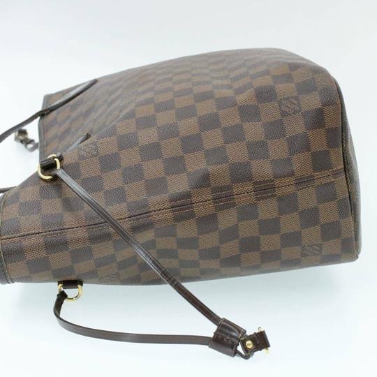 Louis Vuitton Neverfull Bag Damier Ebene Mm N51105 Brown Canvas Tote