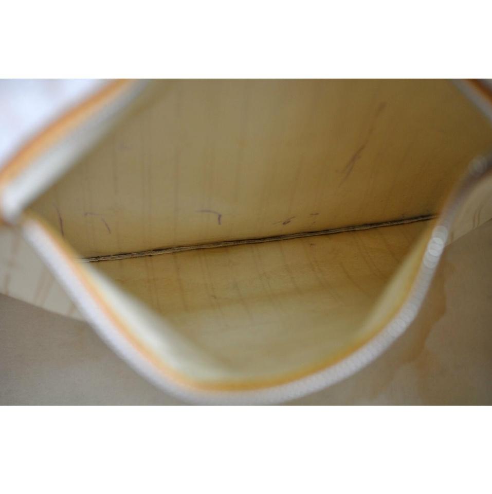 Louis Vuitton Neverfull Bag Gm White Damier Azur Canvas Tote