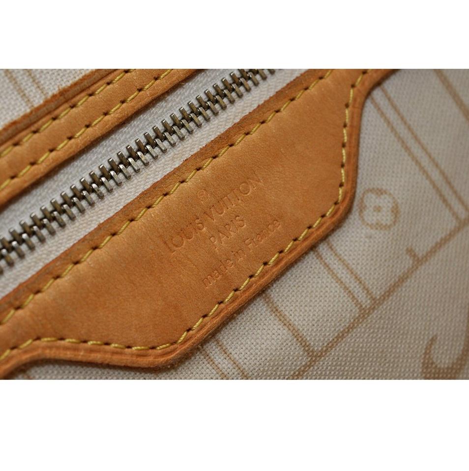 Louis Vuitton Neverfull Bag Gm White Damier Azur Canvas Tote