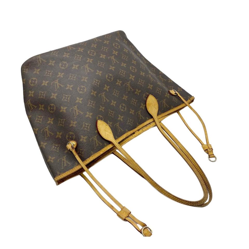 Louis Vuitton Neverfull Bag Mm Brown Monogram Canvas Tote