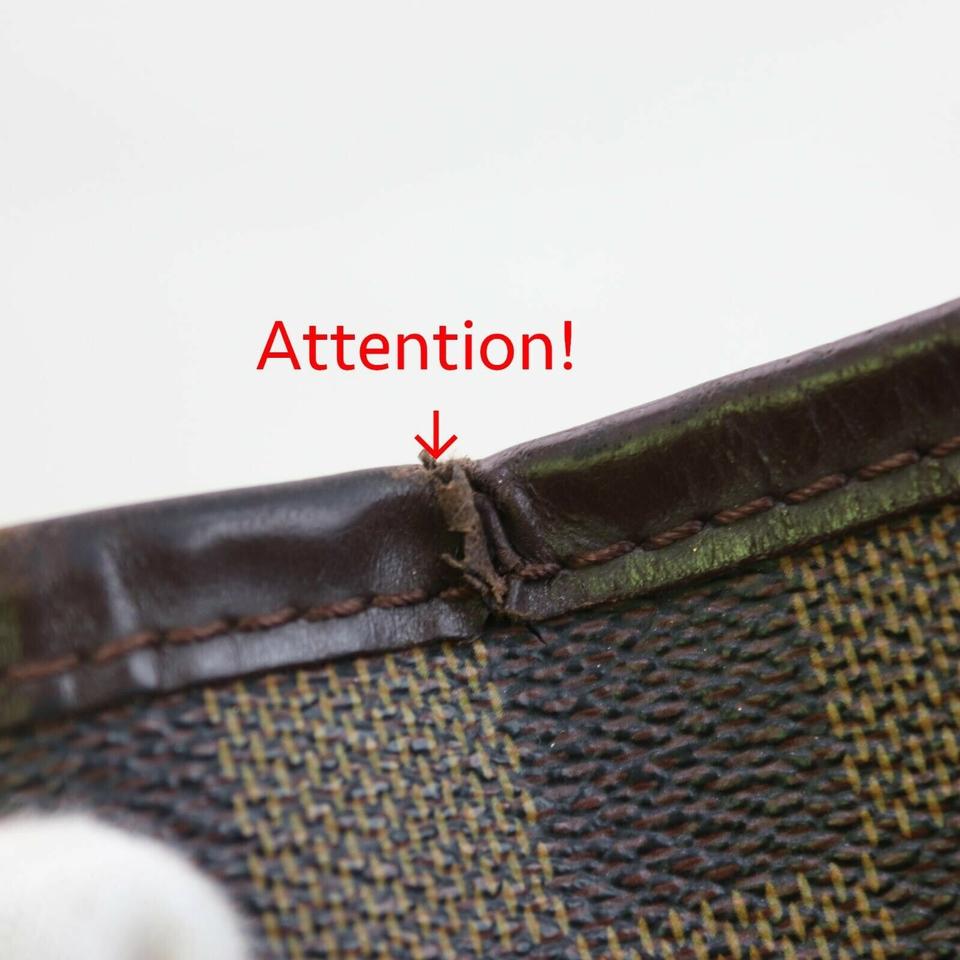 Louis Vuitton Neverfull Bag Mm Damier Ebene Brown Canvas Tote