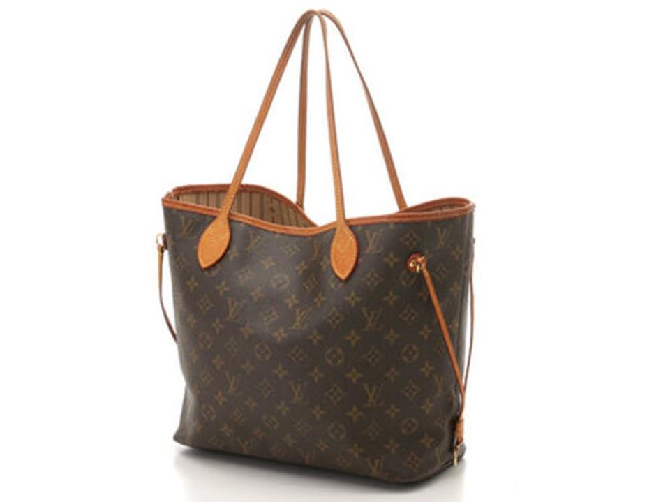 Louis Vuitton Neverfull Bag Mm M40156 Brown Monogram Canvas Tote