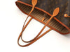 Louis Vuitton Neverfull Bag Mm M40156 Brown Monogram Canvas Tote