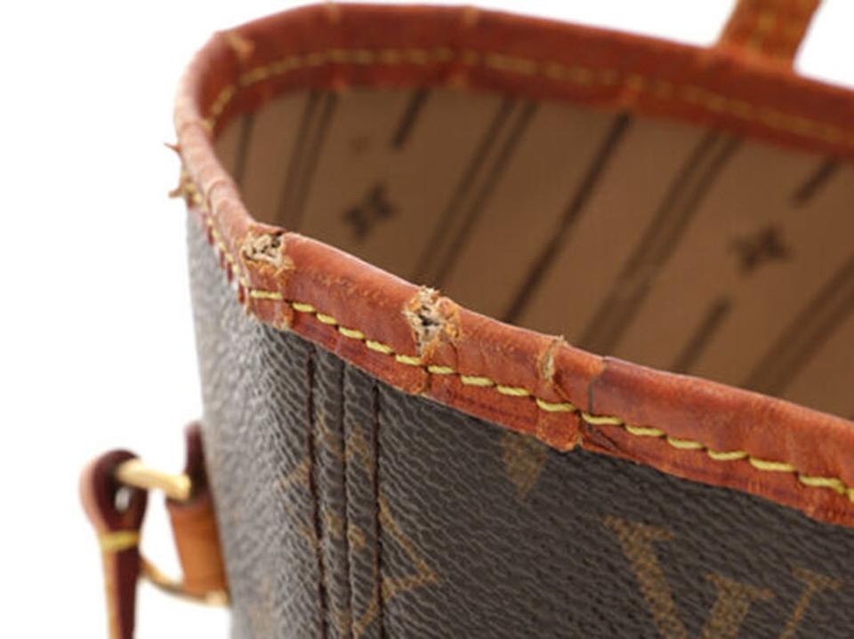 Louis Vuitton Neverfull Bag Mm M40156 Brown Monogram Canvas Tote