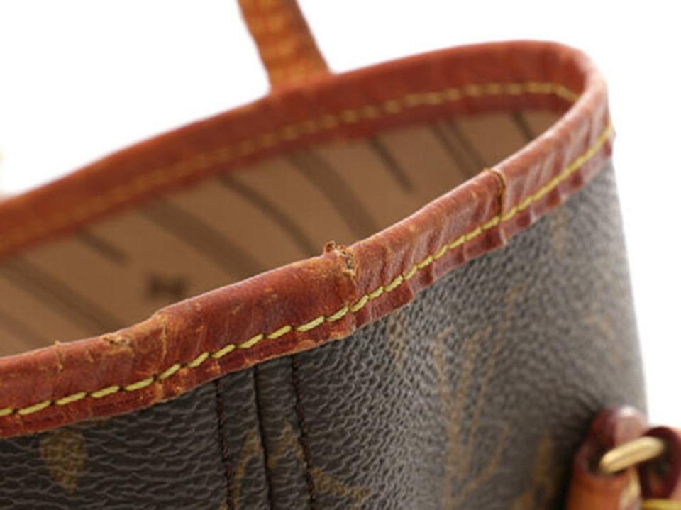 Louis Vuitton Neverfull Bag Mm M40156 Brown Monogram Canvas Tote