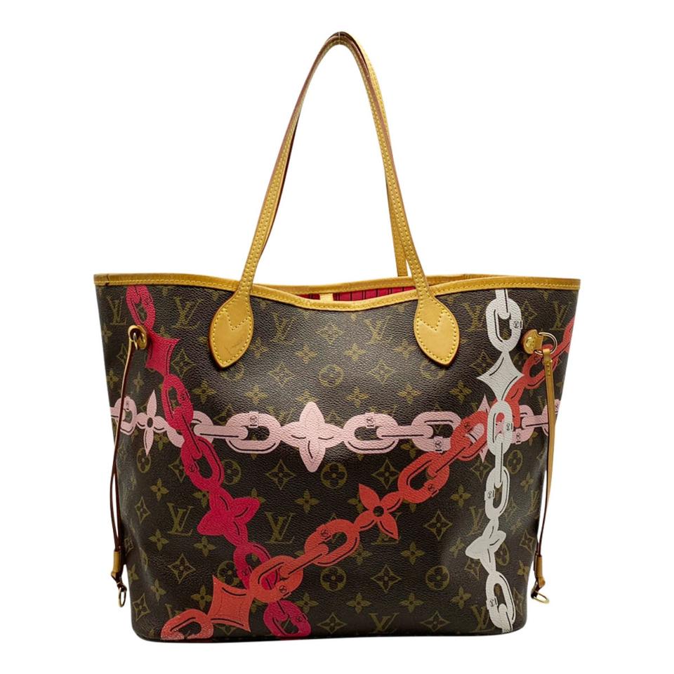 LOUIS VUITTON Limited Edition V Neverfull MM Monogram Canvas Tote Bag