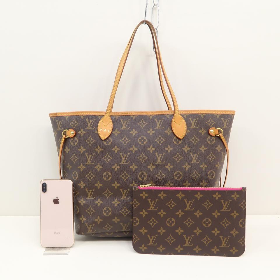 Louis Vuitton Neverfull Brown Monogram Canvas Tote