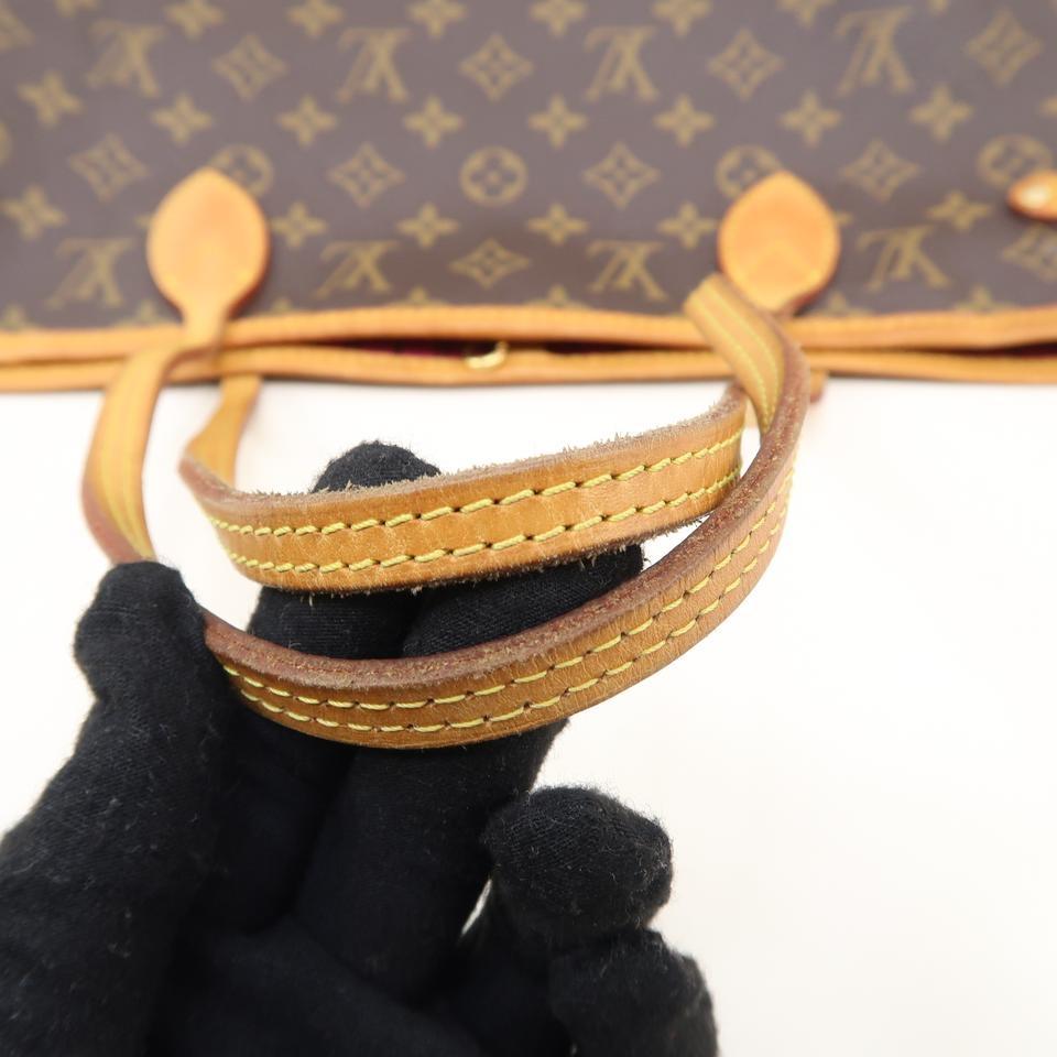 Louis Vuitton Neverfull Brown Monogram Canvas Tote