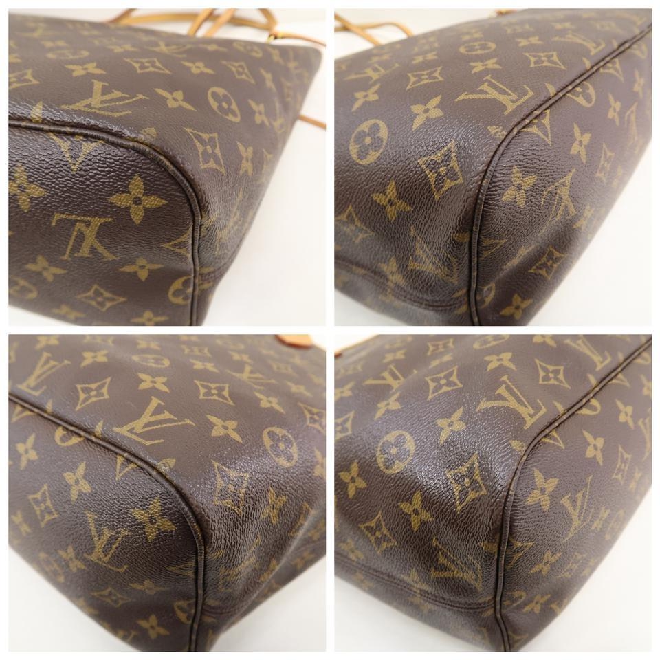 Louis Vuitton Neverfull Brown Monogram Canvas Tote