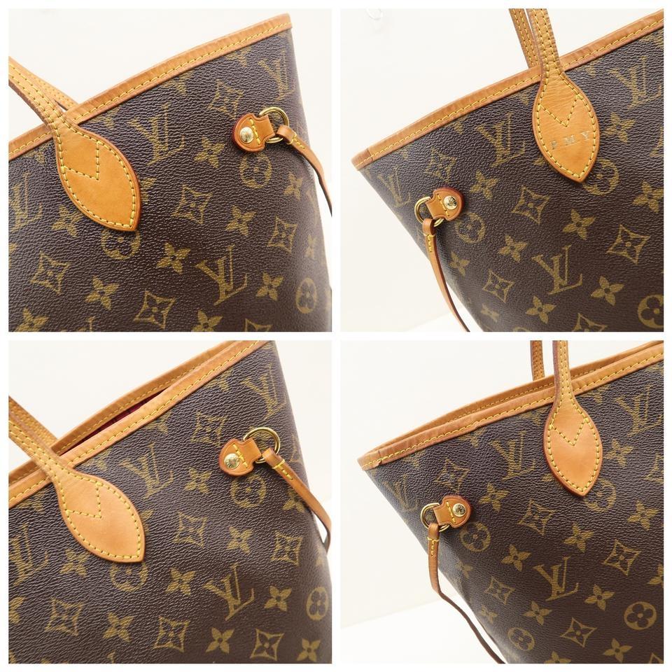 Louis Vuitton Neverfull Brown Monogram Canvas Tote