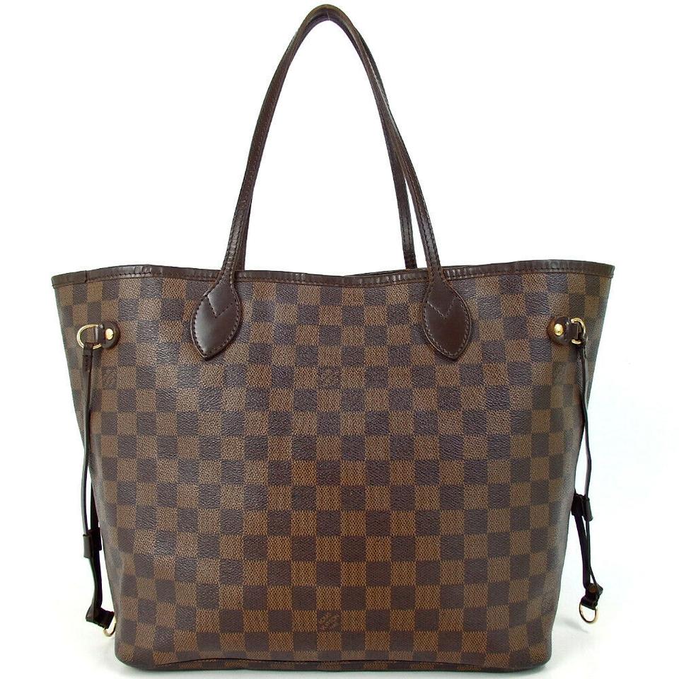 Louis Vuitton Neverfull Damier Ebene Brown Canvas Tote