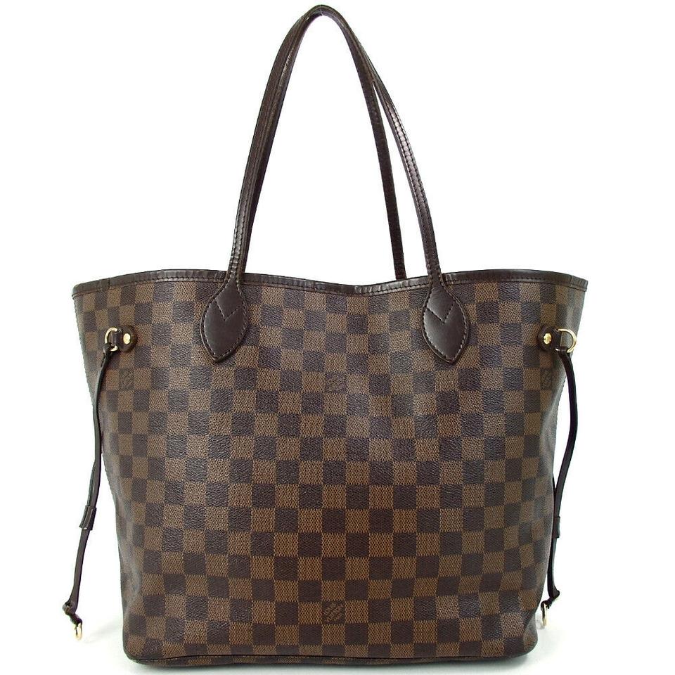 Louis Vuitton Neverfull Damier Ebene Brown Canvas Tote