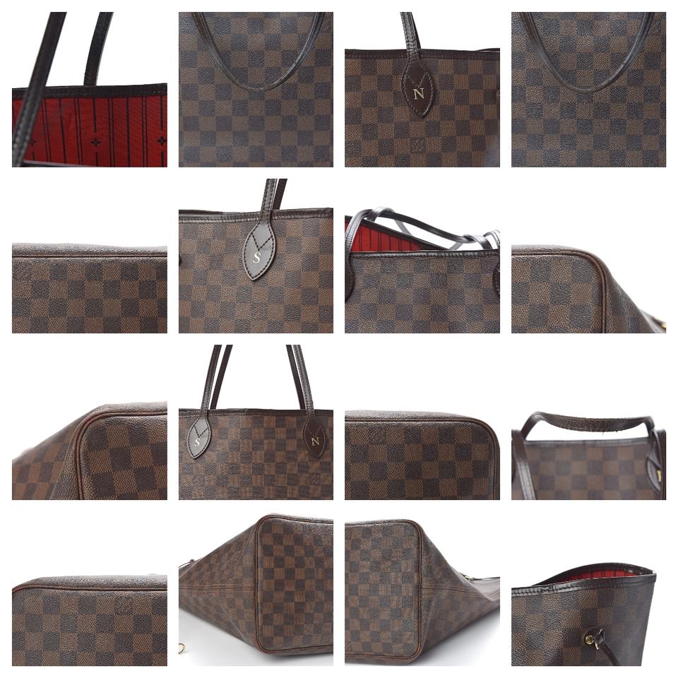 Louis Vuitton Neverfull Damier Ebene Gm Brown Canvas Tote