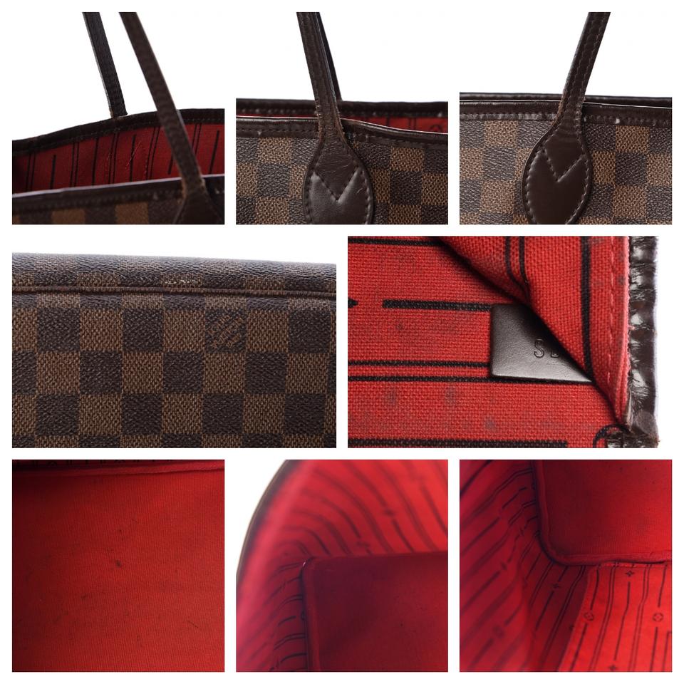 Louis Vuitton Neverfull Damier Ebene Gm Brown Canvas Tote