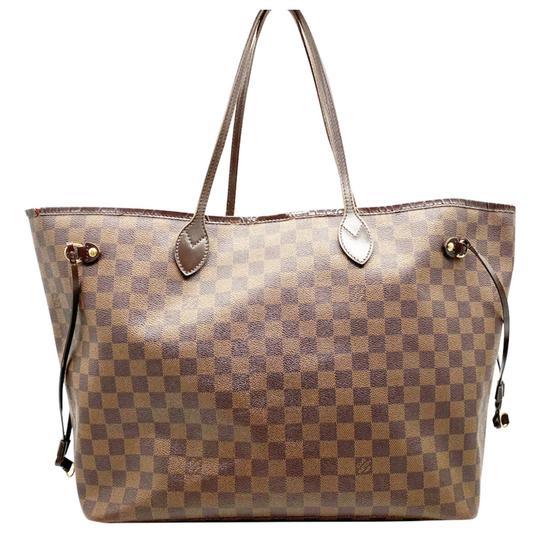 Louis Vuitton Neverfull Gm Brown Damier Ebene Canvas Tote