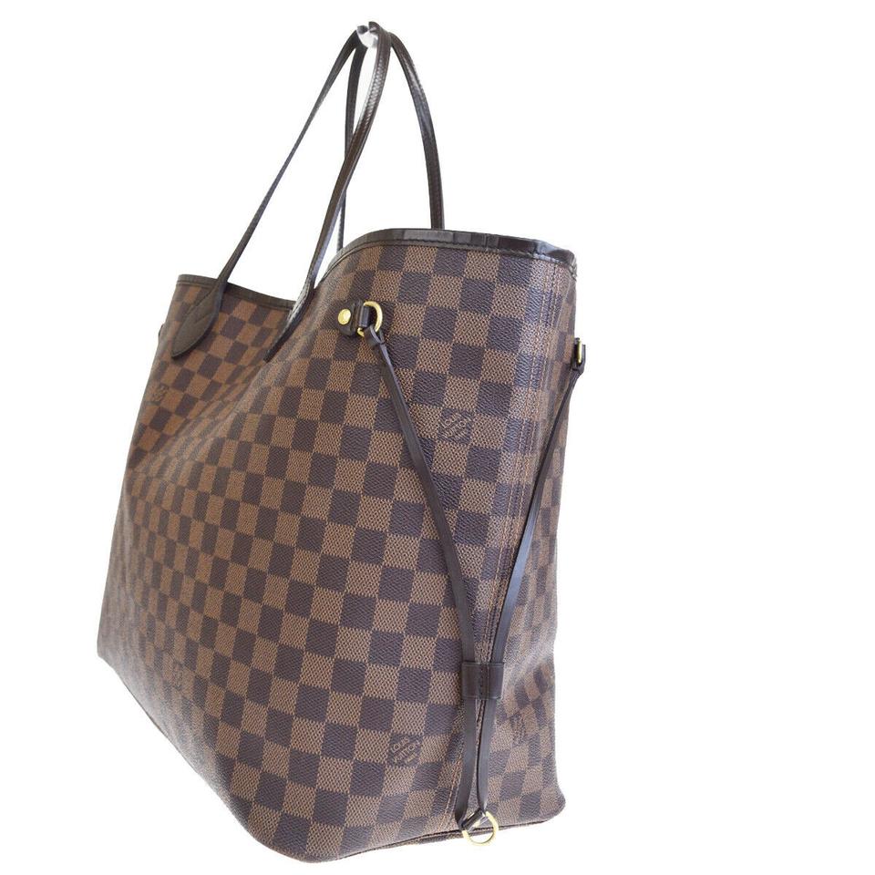 Louis Vuitton Neverfull Gm Brown Damier Ébène Canvas Tote