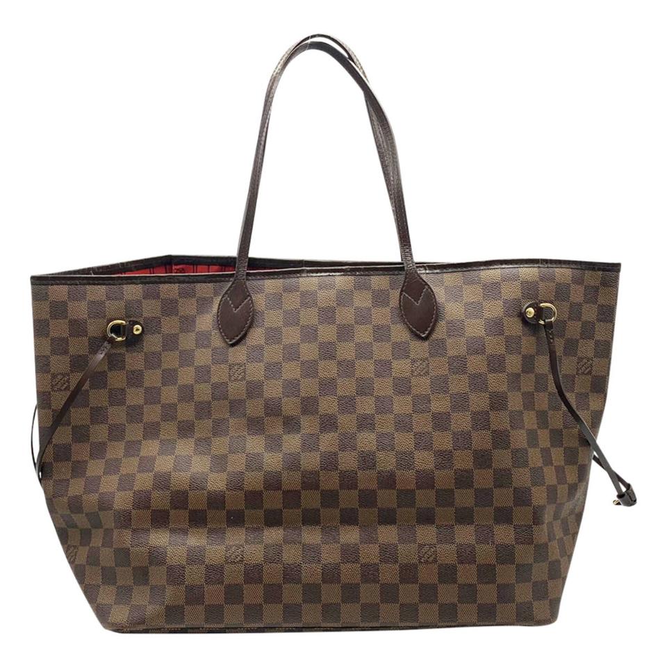 Louis Vuitton Neverfull Gm Brown Damier Ébène Canvas Tote
